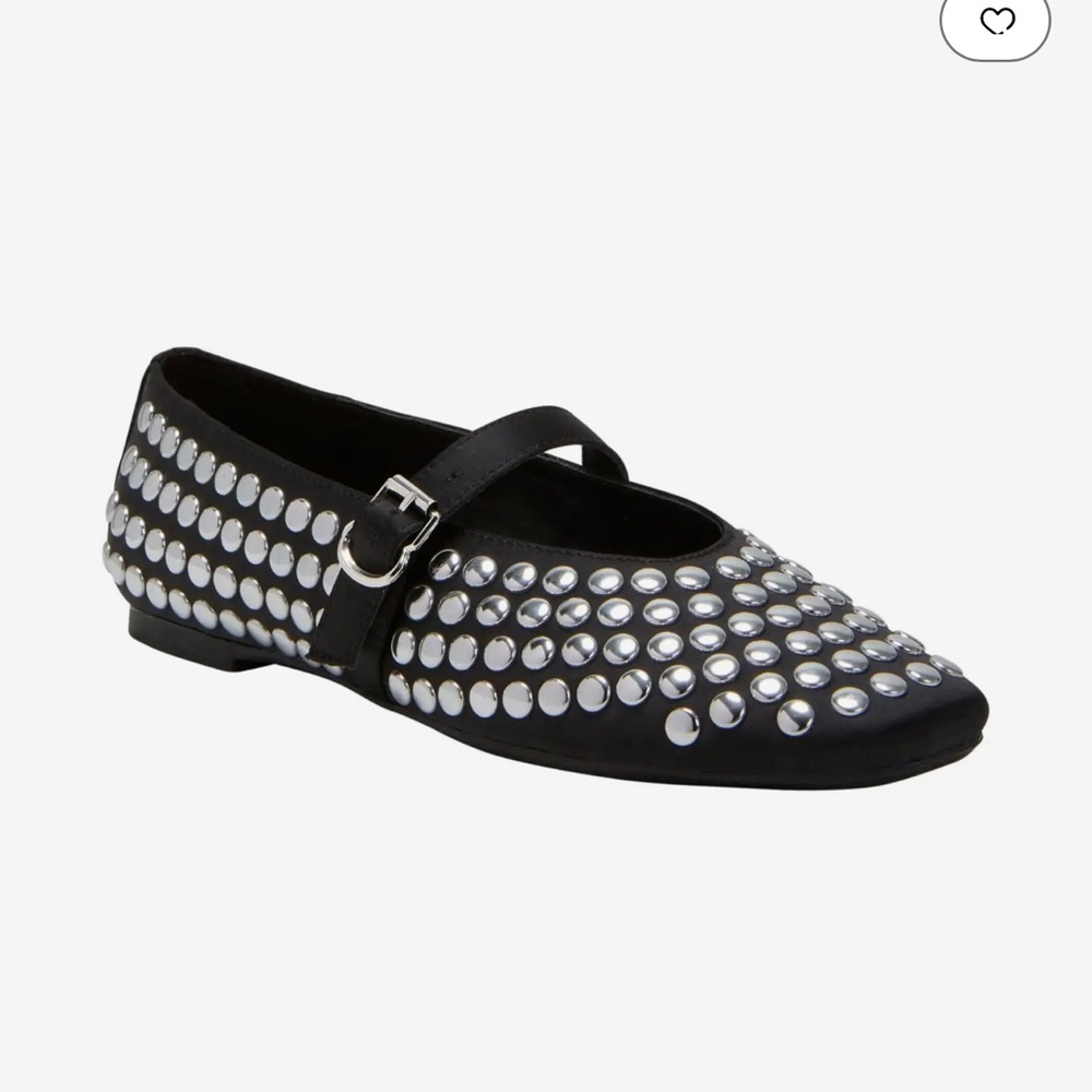 Katy Perry - The Evie Mary Jane - Black studded Mary Jane flats SIZE 5.5